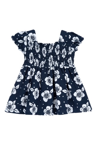 Jurk - Marineblauw en Wit