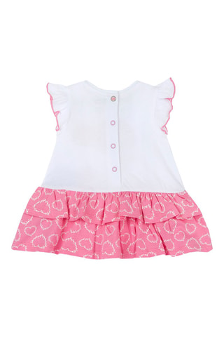 Jurk - Wit en Roze