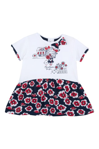 Jurk Wit en Donkerblauw
