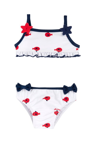 Bikini - Wit en Rood