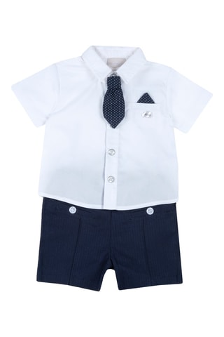 Overhemd en Short Donkerblauw