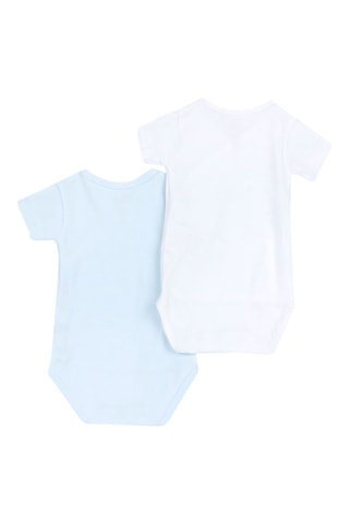 2 bodys - Ciel et blanc