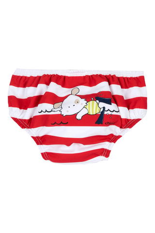 Zwemslip - Rood en Wit