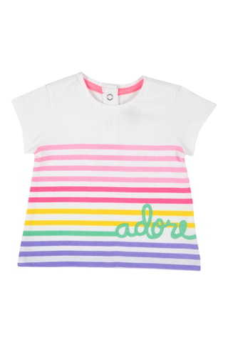 T-shirt Wit en Roze