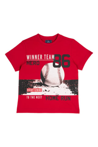 T-shirt Rood