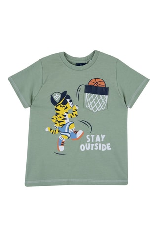 T-shirt. Mintgroen
