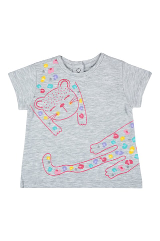 T-shirt Gemêleerd Grijs