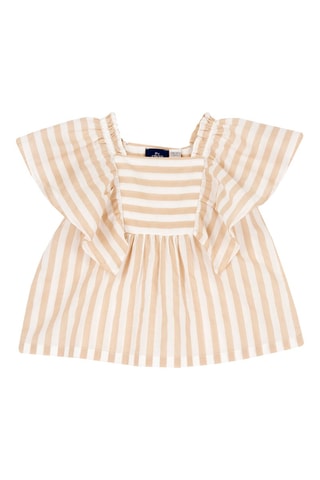 T-shirt - Wit en Beige