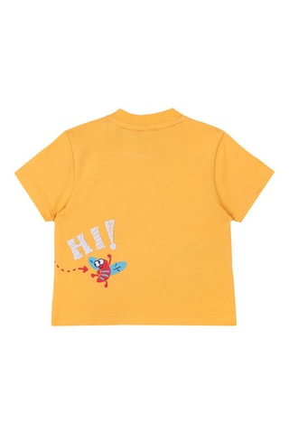 T-shirt Donkergeel