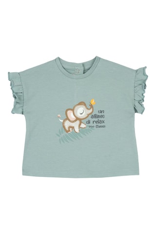 T-shirt - Zeegroen