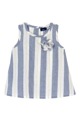 Gestreept Blouse Donkerblauw
