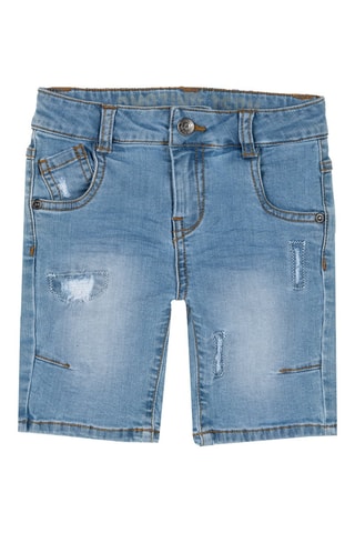 Spijkershort Blauw