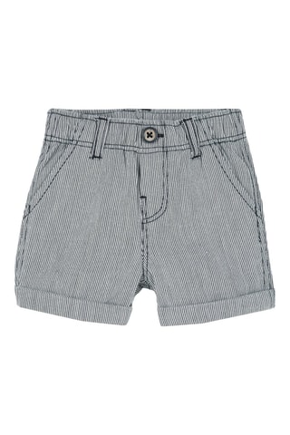 Short - Gris foncé et écru
