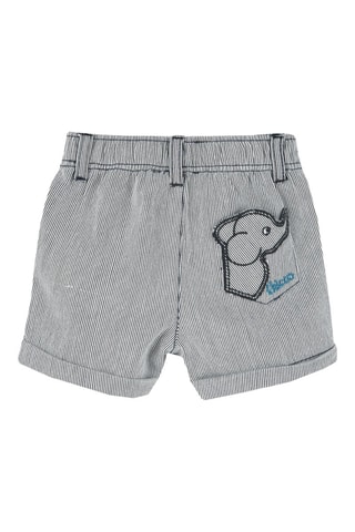 Short - Gris foncé et écru
