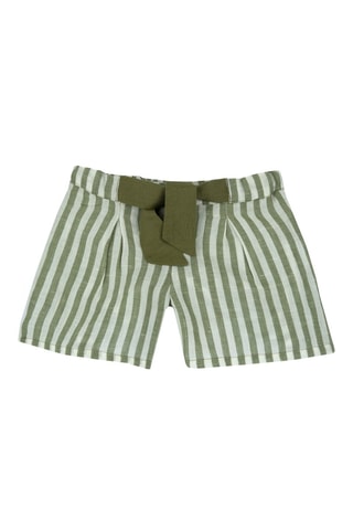 Linnen Short Groen