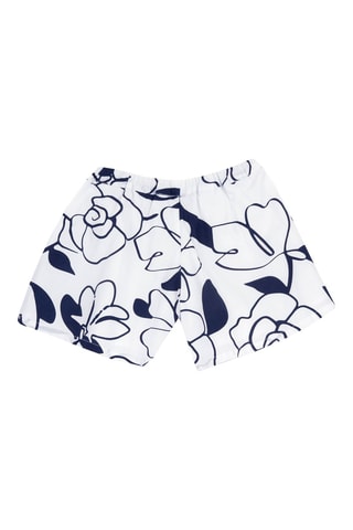 Short - Wit en Marineblauw
