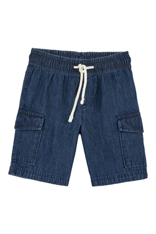 Jeansbermuda Blauw
