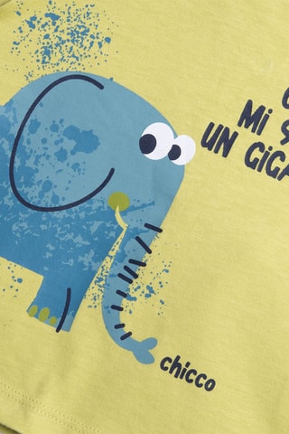 T-shirt en Short - Geel en Donkerblauw