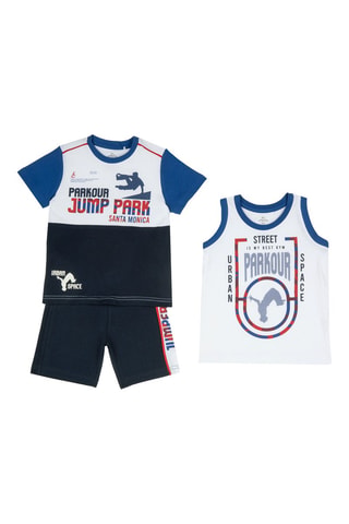 3-delige Set Marineblauw