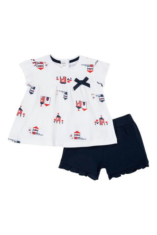 T-shirt en Short - Donkerblauw