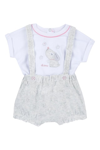 T-shirt en Short - Lichtgrijs