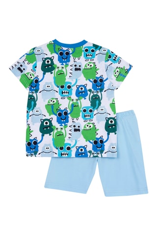 2-delige Pyjama - Wit en lichtblauw