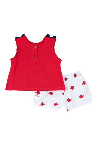 Hemd en Short - Rood en Wit