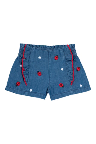 Short - Denimblauw