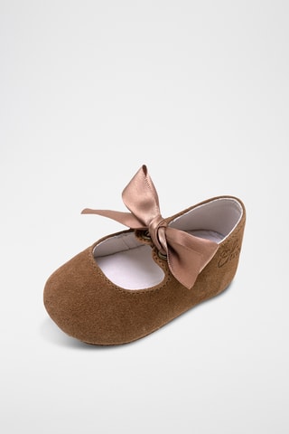 Leren Ballerina's - Bruin