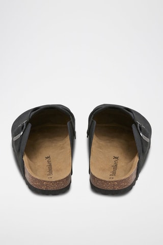 Sabot in pelle scamosciata - Nero
