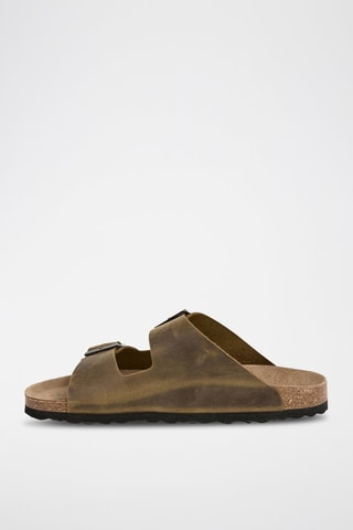 Ciabatte in pelle - Marrone