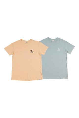 2 T-shirts regular - Lichtgeel en lichtgroen
