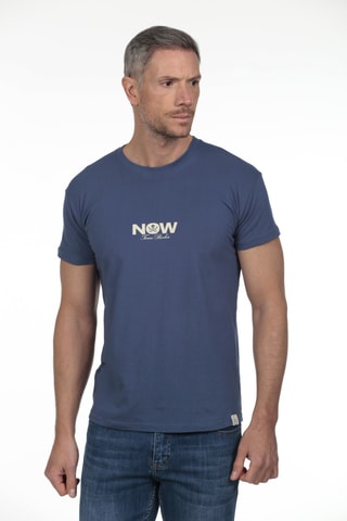 2 T-shirts regular - Blauw en zwart