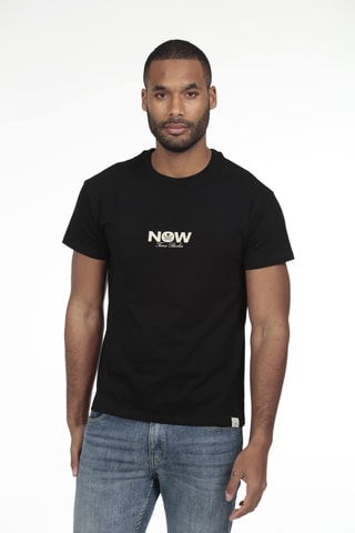 2 T-shirts regular - Blauw en zwart