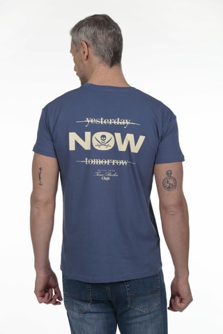 2 T-shirts regular - Blauw en zwart