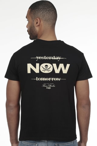 2 T-shirts regular - Blauw en zwart