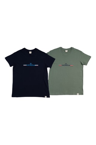 2 T-shirts regular - Marineblauw