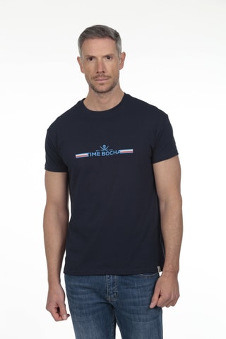 2 T-shirts regular - Marineblauw