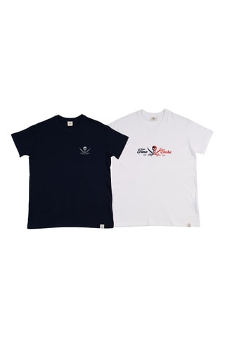 2 T-shirts regular - Marineblauw