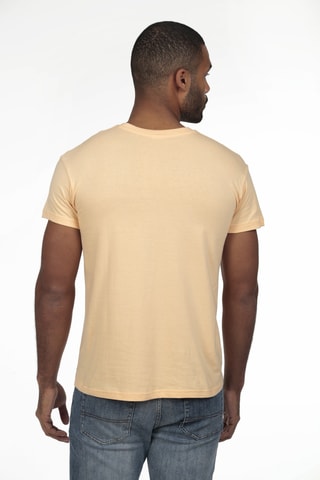 2 T-shirts regular - Wit en lichtgeel