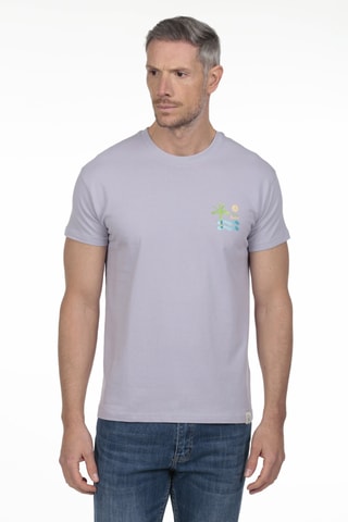 T-shirt regular - Cinzento