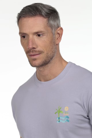 T-shirt regular - Cinzento