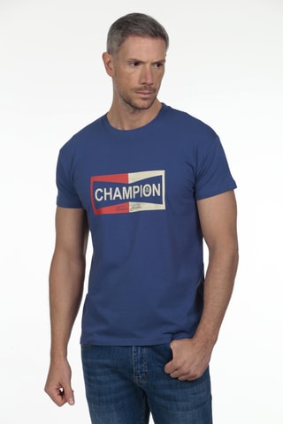 T-shirt regular - Azul-escuro