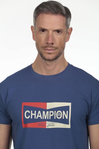 T-shirt regular - Azul-escuro