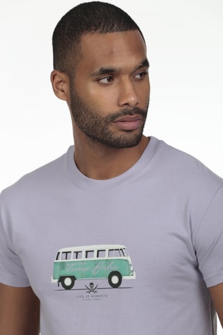 T-shirt regular - Cinzento