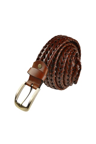 Cintura in pelle - Cammello