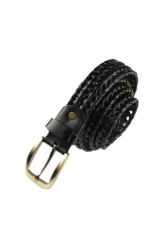 Cintura in pelle - Nero