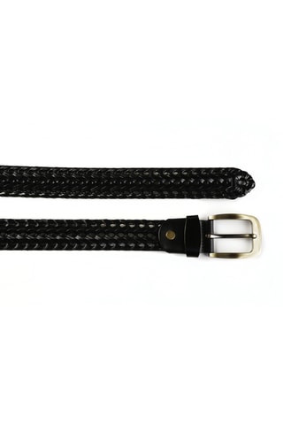 Cintura in pelle - Nero