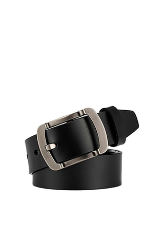Cintura in pelle - Nero