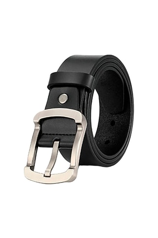 Cintura in pelle - Nero